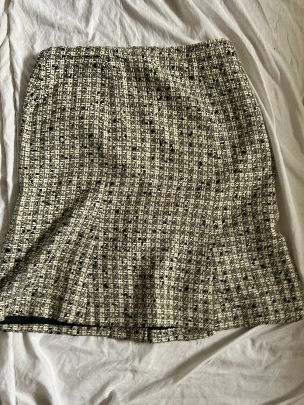 womens size 8 medium skirt white black career work wear eight